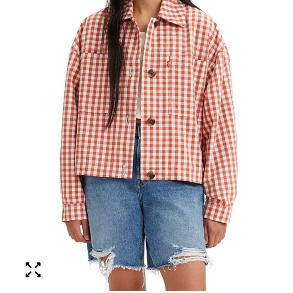 Levi’s Women’s Gingham Shirt Jacket